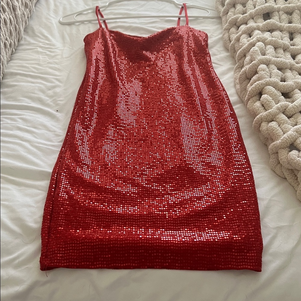 Windsor Sparkling Red Mini Dress